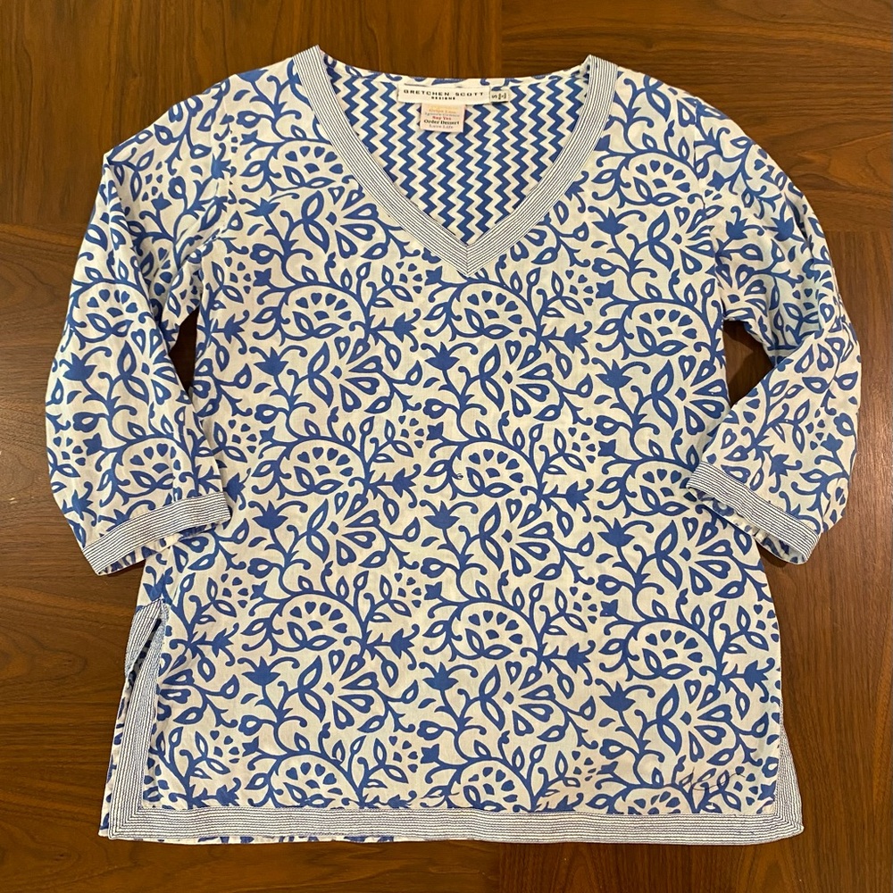 Gretchen Scott Patterned Tunic Size Small